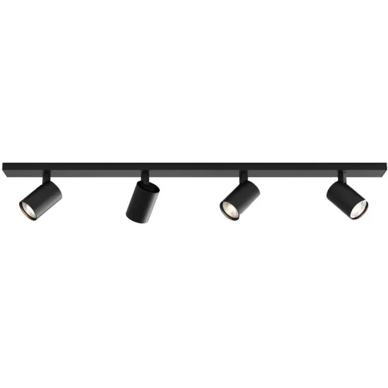 Astro Lighting Ascoli Four Bar fekete mennyezeti spotlámpa (AST-1286084) GU10 4 izzós IP20