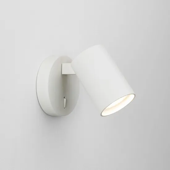 Astro Lighting Ascoli Single Switched fehér fali/mennyezeti spotlámpa (AST-1286010) GU10 1 izzós IP20
