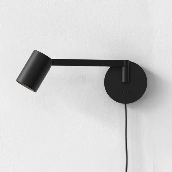 Astro Lighting Ascoli Swing Plug-in fekete falikar (AST-1286138) GU10 1 izzós IP20