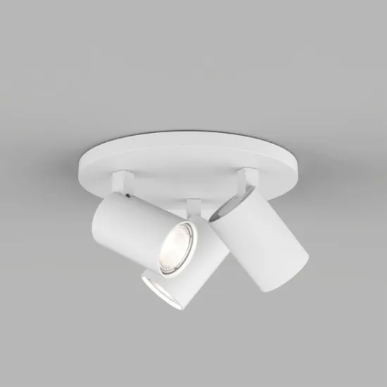 Astro Lighting Ascoli Triple Round fehér mennyezeti spotlámpa (AST-1286002) GU10 3 izzós IP20