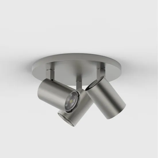 Astro Lighting Ascoli Triple Round nikkel mennyezeti spotlámpa (AST-1286012) GU10 3 izzós IP20