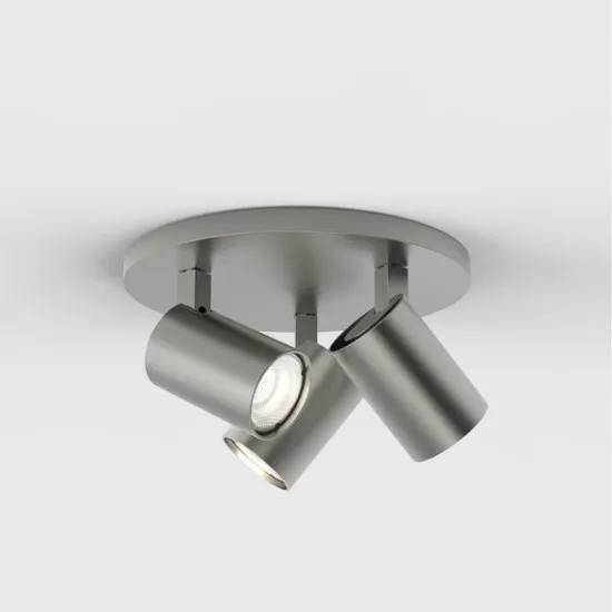 Astro Lighting Ascoli Triple Round nikkel mennyezeti spotlámpa (AST-1286012) GU10 3 izzós IP20