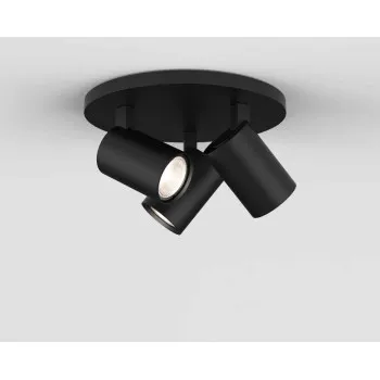 Astro Lighting Ascoli Triple Round fekete mennyezeti spotlámpa (AST-1286082) GU10 3 izzós IP20