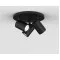 Astro Lighting Ascoli Triple Round fekete mennyezeti spotlámpa (AST-1286082) GU10 3 izzós IP20