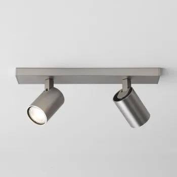 Astro Lighting Ascoli Twin nikkel mennyezeti spotlámpa (AST-1286125) GU10 2 izzós IP20