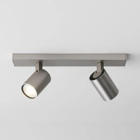 Astro Lighting Ascoli Twin nikkel mennyezeti spotlámpa (AST-1286125) GU10 2 izzós IP20