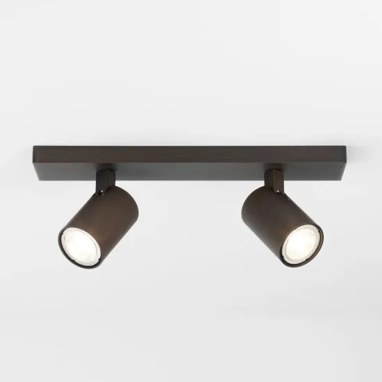 Astro Lighting Ascoli Twin barna mennyezeti spotlámpa (AST-1286126) GU10 2 izzós IP20