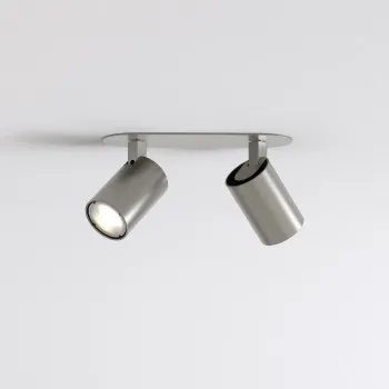 Astro Lighting Ascoli Twin Recessed nikkel mennyezeti spotlámpa (AST-1286099) GU10 2 izzós IP20