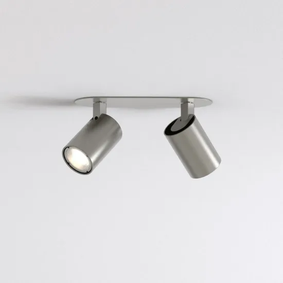 Astro Lighting Ascoli Twin Recessed nikkel mennyezeti spotlámpa (AST-1286099) GU10 2 izzós IP20