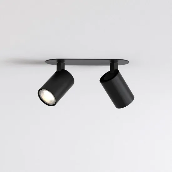 Astro Lighting Ascoli Twin Recessed fekete mennyezeti spotlámpa (AST-1286100) GU10 2 izzós IP20