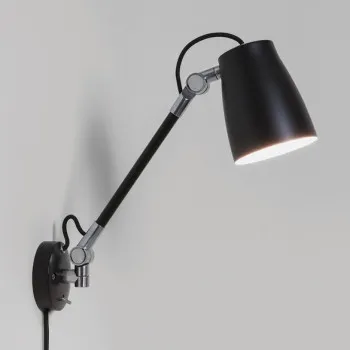 Astro Lighting Atelier Grande Wall fekete falikar (AST-1224016) E27 1 izzós IP20