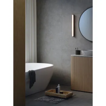 Astro Lighting Atticus 600 fekete fürdőszobai LED tükörvilágítás (AST-1440005) LED 1 izzós IP44