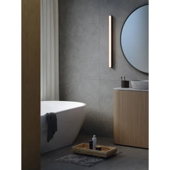 Astro Lighting Atticus 900 fekete fürdőszobai LED tükörvilágítás (AST-1440006) LED 1 izzós IP44