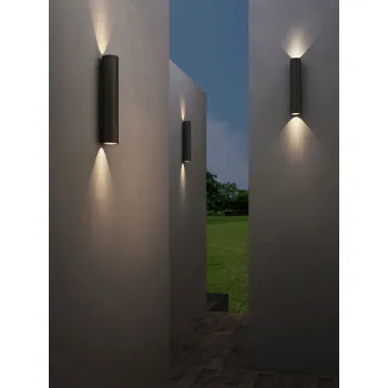 Astro Lighting Ava 400 fekete kültéri falikar (AST-1428013) GU10 2 izzós IP44