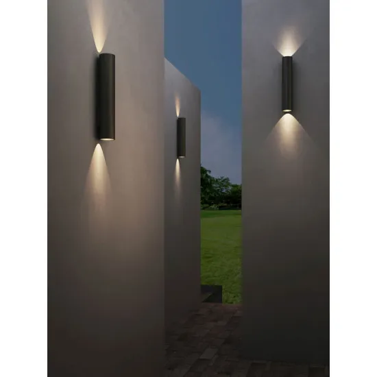 Astro Lighting Ava 400 fekete kültéri falikar (AST-1428013) GU10 2 izzós IP44
