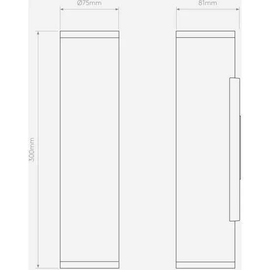 Astro Lighting Ava Coastal 300 sárgaréz kültéri fali lámpa (AST-1428021) GU10 2 izzós IP44