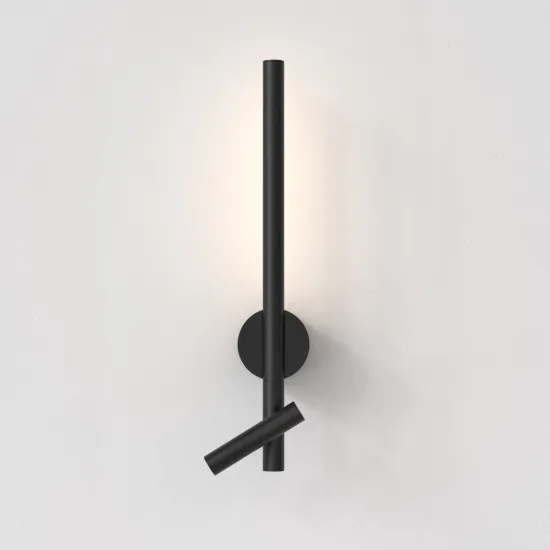 Astro Lighting Baton fekete LED fali lámpa olvasólámpával (AST-1475012) LED 2 izzós IP20