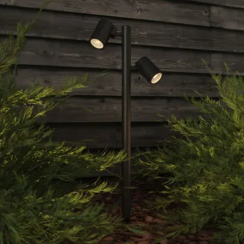 Astro Lighting Bayville Spike Spot 900 Twin fekete LED kültéri leszúrható lámpa (AST-1401024) LED 1 izzós IP66