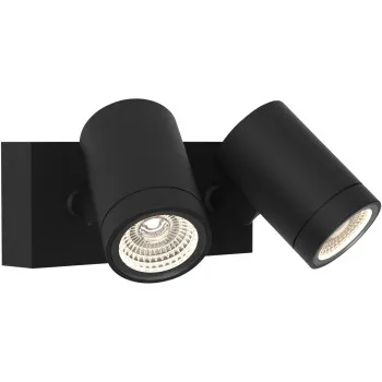 Astro Lighting Bayville Spot Twin fekete LED kültéri fali lámpa (AST-1401018) LED 1 izzós IP65