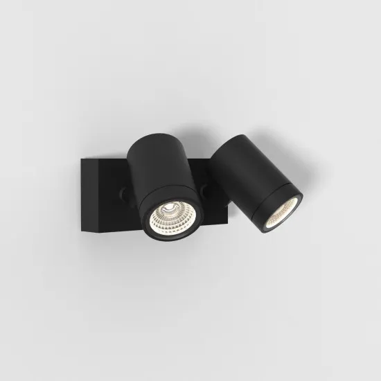 Astro Lighting Bayville Spot Twin fekete LED kültéri fali lámpa (AST-1401018) LED 1 izzós IP65