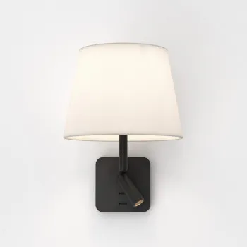 Astro Lighting Beaumont Reader fekete LED fali lámpa olvasólámpával (AST-1480018) E27+LED 2 izzós IP20