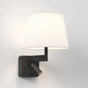 Astro Lighting Beaumont Reader fekete LED fali lámpa olvasólámpával (AST-1480018) E27+LED 2 izzós IP20