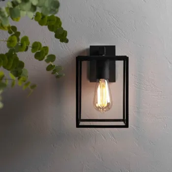 Astro Lighting Box Lantern 270 fekete kültéri falikar (AST-1354003) E27 1 izzós IP23