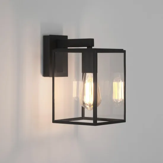 Astro Lighting Box Lantern 270 fekete kültéri falikar (AST-1354003) E27 1 izzós IP23