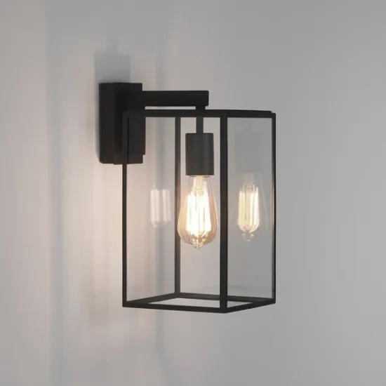 Astro Lighting Box Lantern 350 fekete kültéri falikar (AST-1354004) E27 1 izzós IP23