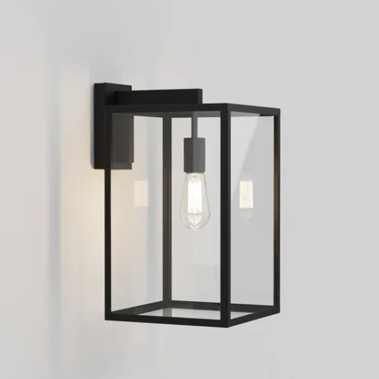 Astro Lighting Box Lantern 450 fekete kültéri falikar (AST-1354007) E27 1 izzós IP23
