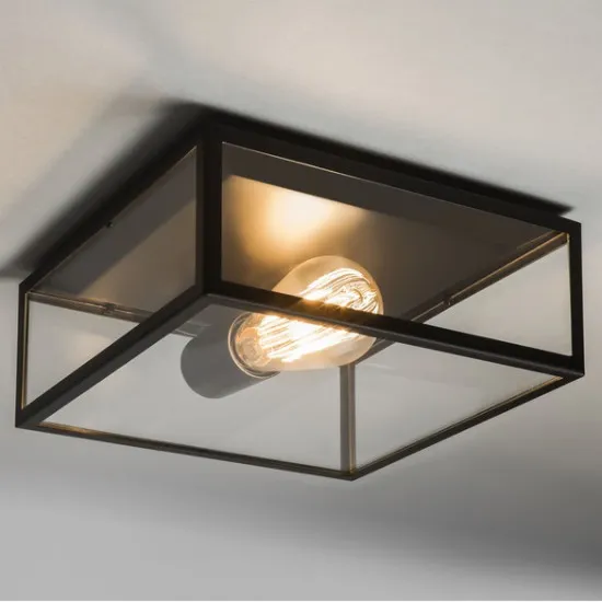Astro Lighting Bronte fekete kültéri mennyezeti lámpa (AST-1353001) E27 1 izzós IP23