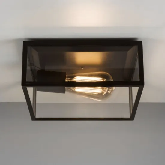 Astro Lighting Bronte fekete kültéri mennyezeti lámpa (AST-1353001) E27 1 izzós IP23