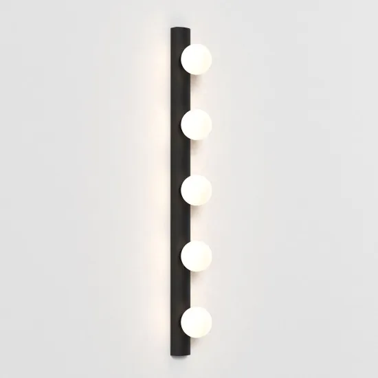 Astro Lighting Cabaret Five fekete fürdőszobai tükörvilágítás (AST-1087008) G9 5 izzós IP44