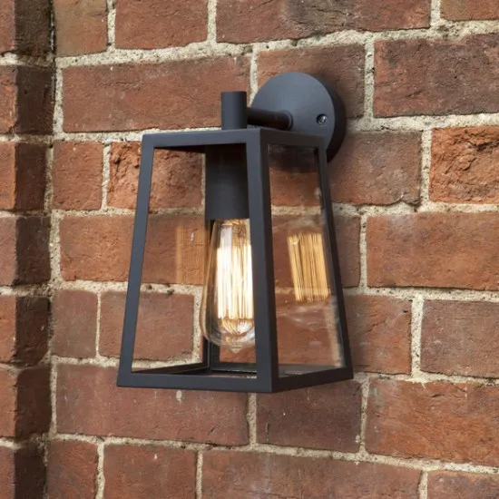 Astro Lighting Calvi Wall 215 fekete kültéri falikar (AST-1306001) E27 1 izzós IP23