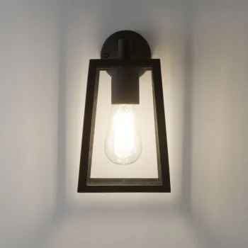 Astro Lighting Calvi Wall 215 fekete kültéri falikar (AST-1306001) E27 1 izzós IP23