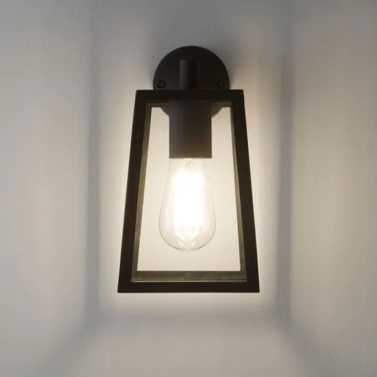 Astro Lighting Calvi Wall 215 fekete kültéri falikar (AST-1306001) E27 1 izzós IP23