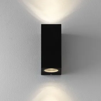 Astro Lighting Chios 150 fekete kültéri fali lámpa (AST-1310004) GU10 2 izzós IP44