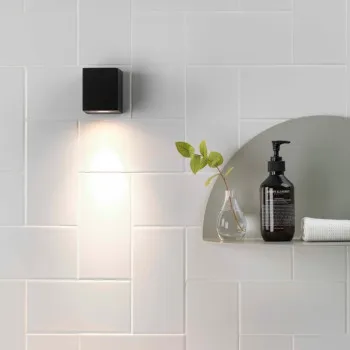 Astro Lighting Chios 80 fekete kültéri fali lámpa (AST-1310002) GU10 1 izzós IP44