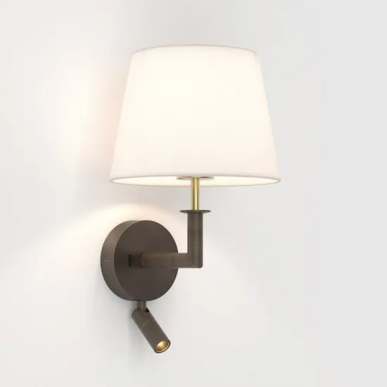 Astro Lighting Club Reader barna LED fali lámpa olvasólámpával (AST-1483011) E27+LED 2 izzós IP20