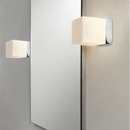 Astro Lighting Cube króm fürdőszobai fali lámpa (AST-1140001) G9 1 izzós IP44