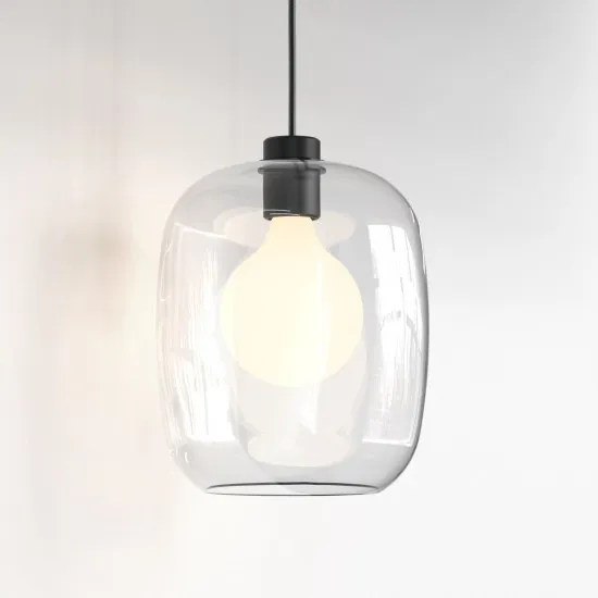 Astro Lighting Curve Glass 285 shade átlátszó-fehér Pendant Kit 3/Kit 4 lámpabúra (AST-5041004)