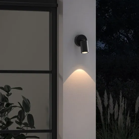 Astro Lighting Dartmouth Spot Single fekete kültéri fali lámpa (AST-1372015) GU10 1 izzós IP44