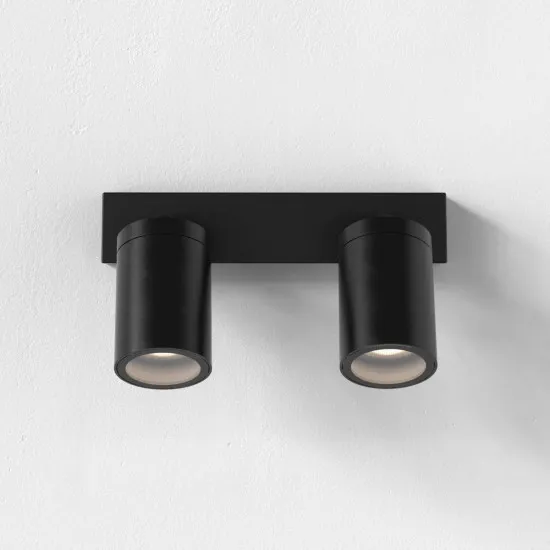 Astro Lighting Dartmouth Spot Twin fekete kültéri fali lámpa (AST-1372016) GU10 2 izzós IP44