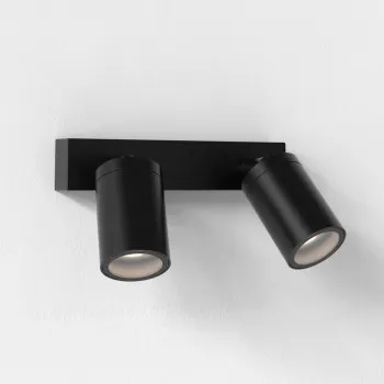 Astro Lighting Dartmouth Spot Twin fekete kültéri fali lámpa (AST-1372016) GU10 2 izzós IP44