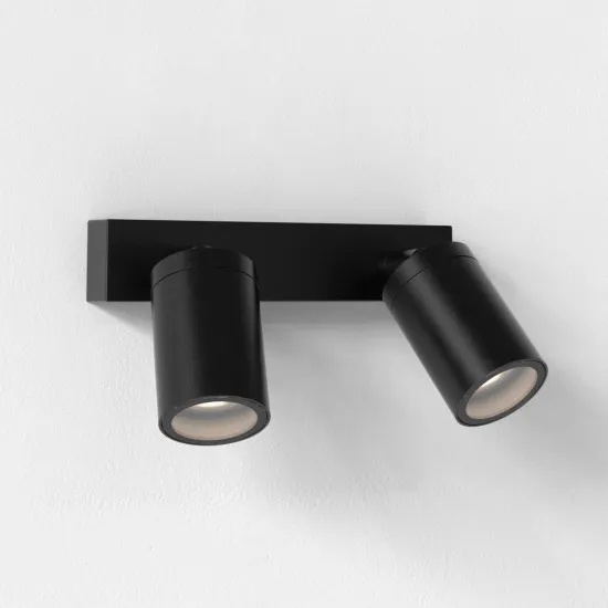 Astro Lighting Dartmouth Spot Twin fekete kültéri fali lámpa (AST-1372016) GU10 2 izzós IP44