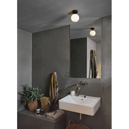 Astro Lighting Denver fekete fürdőszobai mennyezeti lámpa (AST-1038005) G9 1 izzós IP44