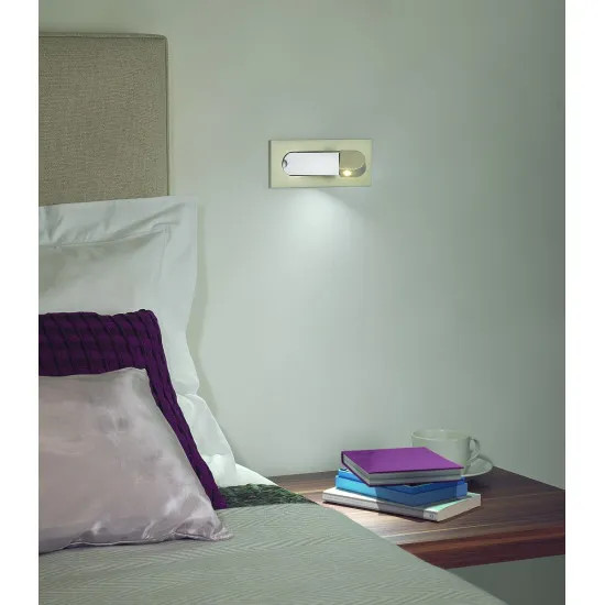 Astro Lighting Digit nikkel LED fali olvasólámpa (AST-1323045) LED 1 izzós IP20
