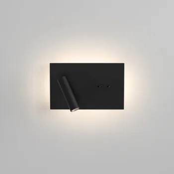 Astro Lighting Edge Reader Mini fekete LED fali lámpa olvasólámpával (AST-1352041) LED 2 izzós IP20