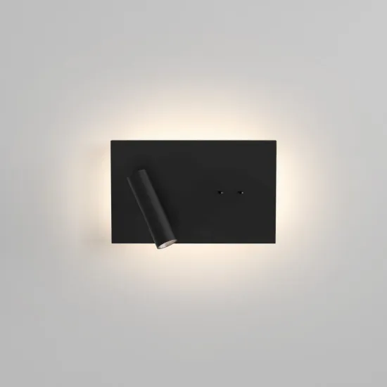 Astro Lighting Edge Reader Mini fekete LED fali lámpa olvasólámpával (AST-1352041) LED 2 izzós IP20