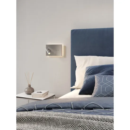 Astro Lighting Edge Reader Mini nikkel LED fali lámpa olvasólámpával (AST-1352042) LED 2 izzós IP20